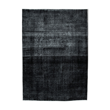 Tapis persan surteint noué à la main 289 cm x 402 cm tapis en laine noire