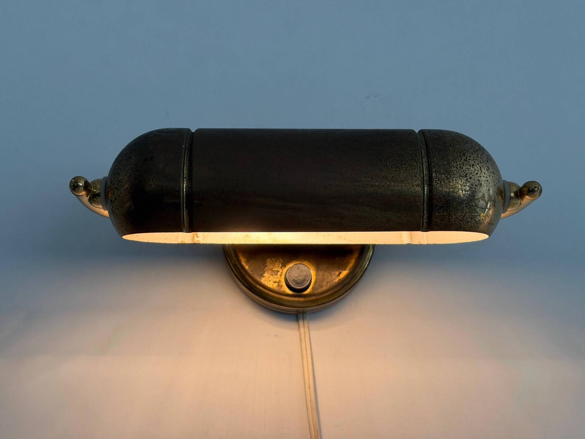 Pair of brass wall lights from the mid-century by N Leuchten, 1960s, Germany.