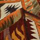 5x9 Dark Red & Cream Turkish Antique Kilim Rug, 150x271Cm