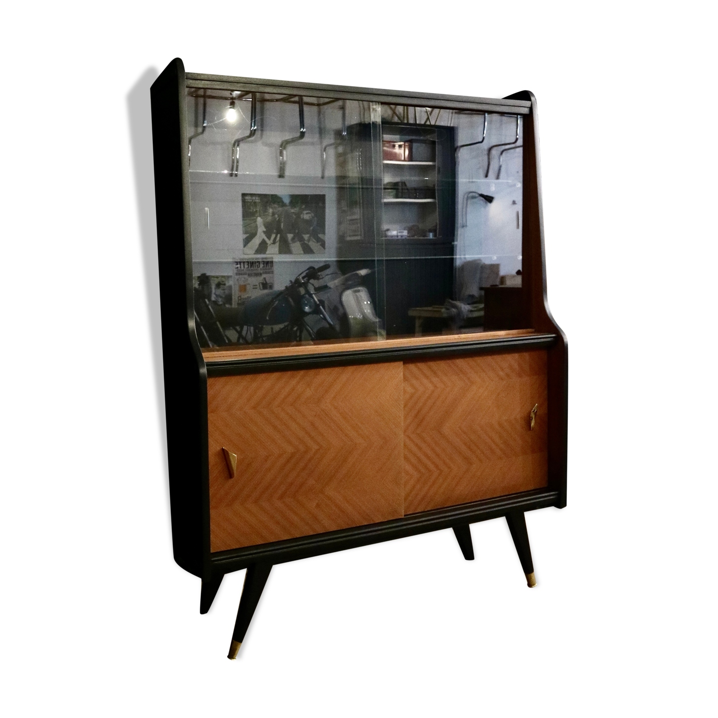 Restored vintage showcase buffet