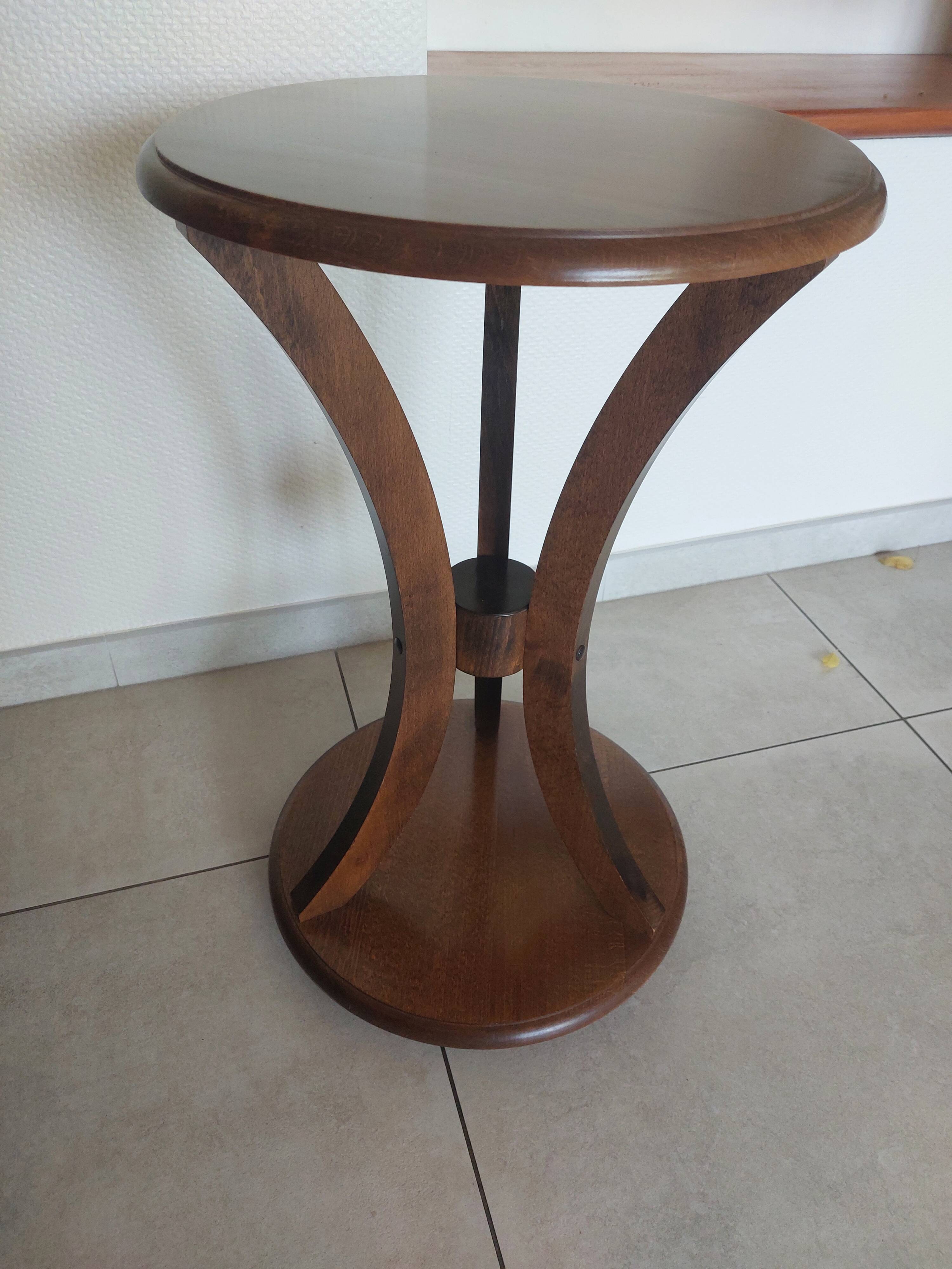 small round side table, end table