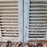 Pair of old wooden shutters