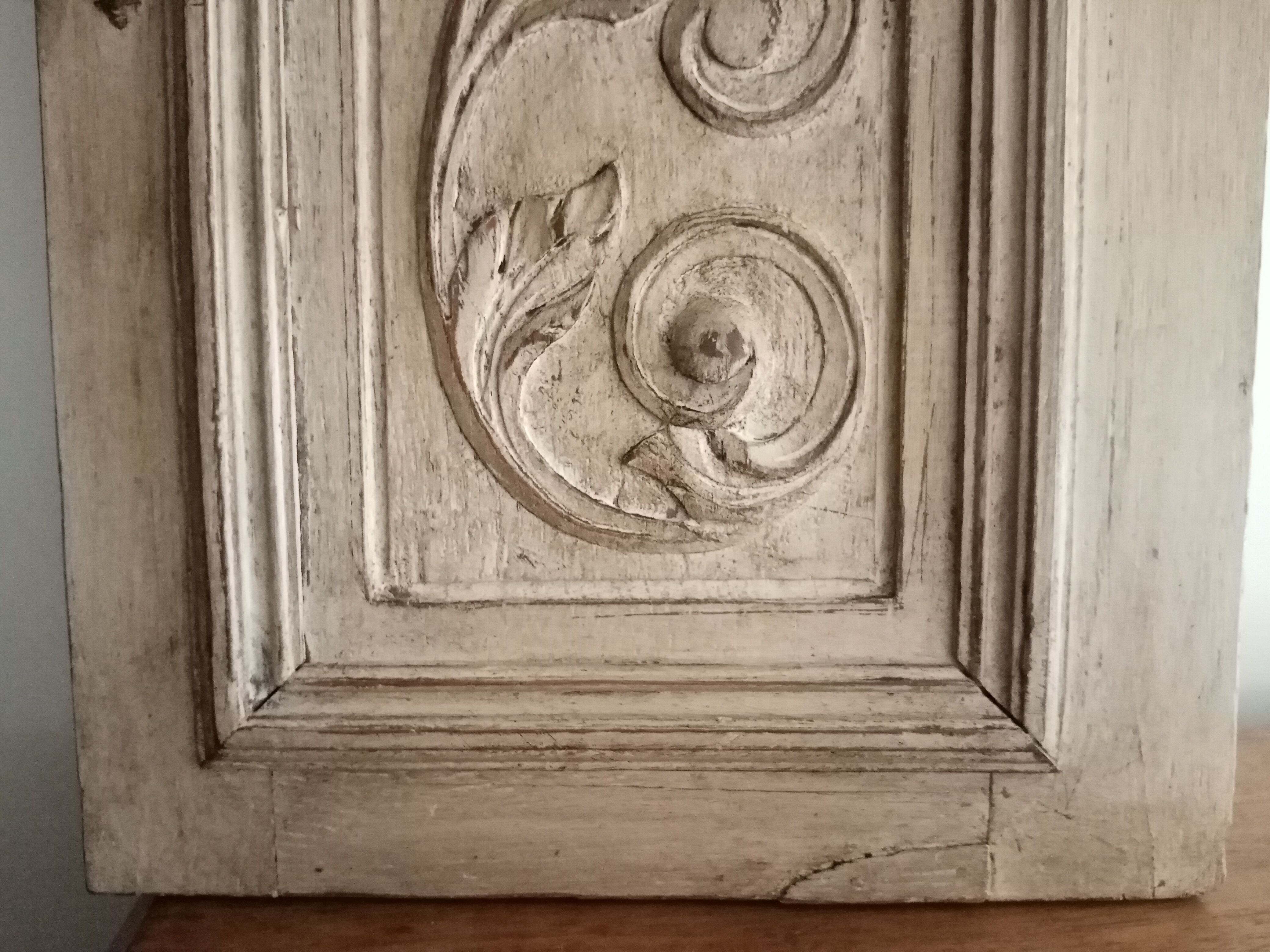 Old door patinated shabby chic