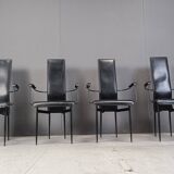 Vintage S44 dining chairs by Giancarlo Vegni for Fasem, set of 4, 1980s