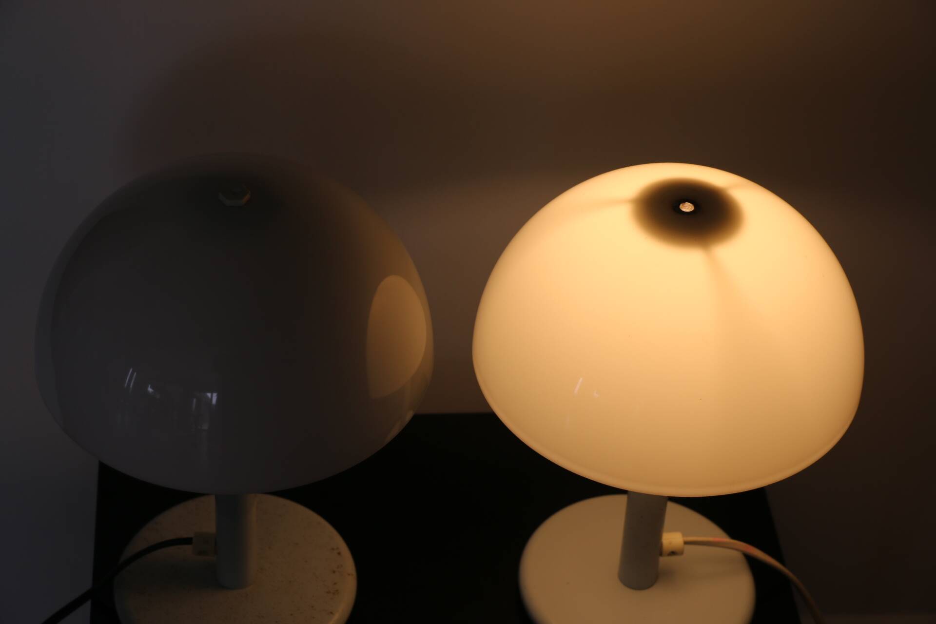 Paire de mini lampes champignon Aluminor