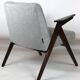 Light grey silver Bunny armchair by Józef Chierowski, 1970s