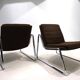 Set of two Drabert chrome lounge chairs by Gerd Lange, 1970