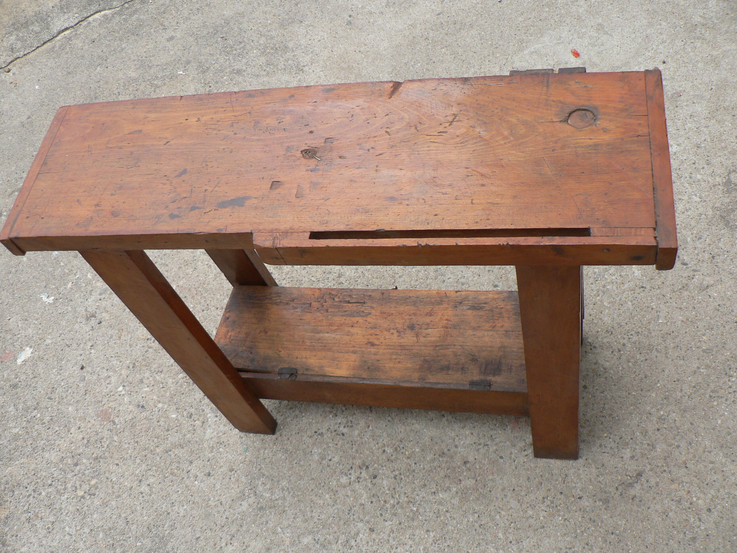 Former child wooden bench