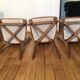 Série de 3 chaises époque années 50