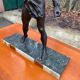 Bronze sculpture "man in chains" on marble 55cm