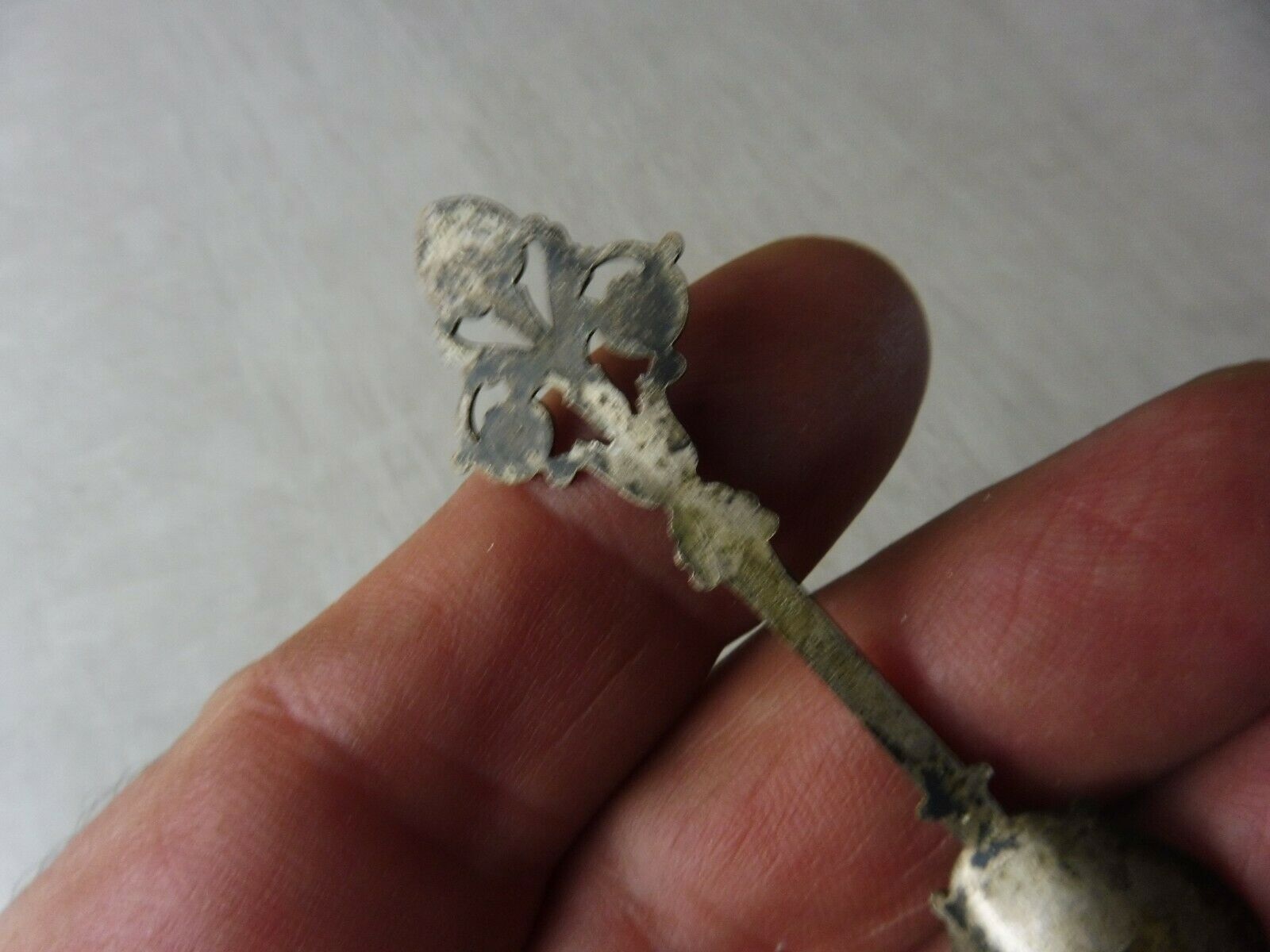 Old saleron in silver metal