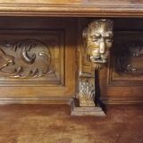 Renaissance two-part walnut sideboard