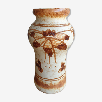 Vase céramique vintage Strehla années 1950 1960