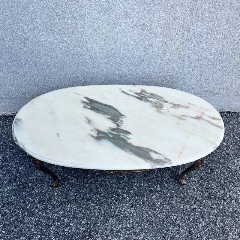 Oval Louis XV coffee table