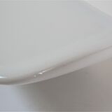 Vintage white enamelled ceramic wall shelf