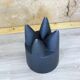 Stool or black Ubu bedside table by Philippe Starck vintage 1990s dent