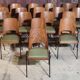 Lot of 19 chairs Baumann Manhattan skai green