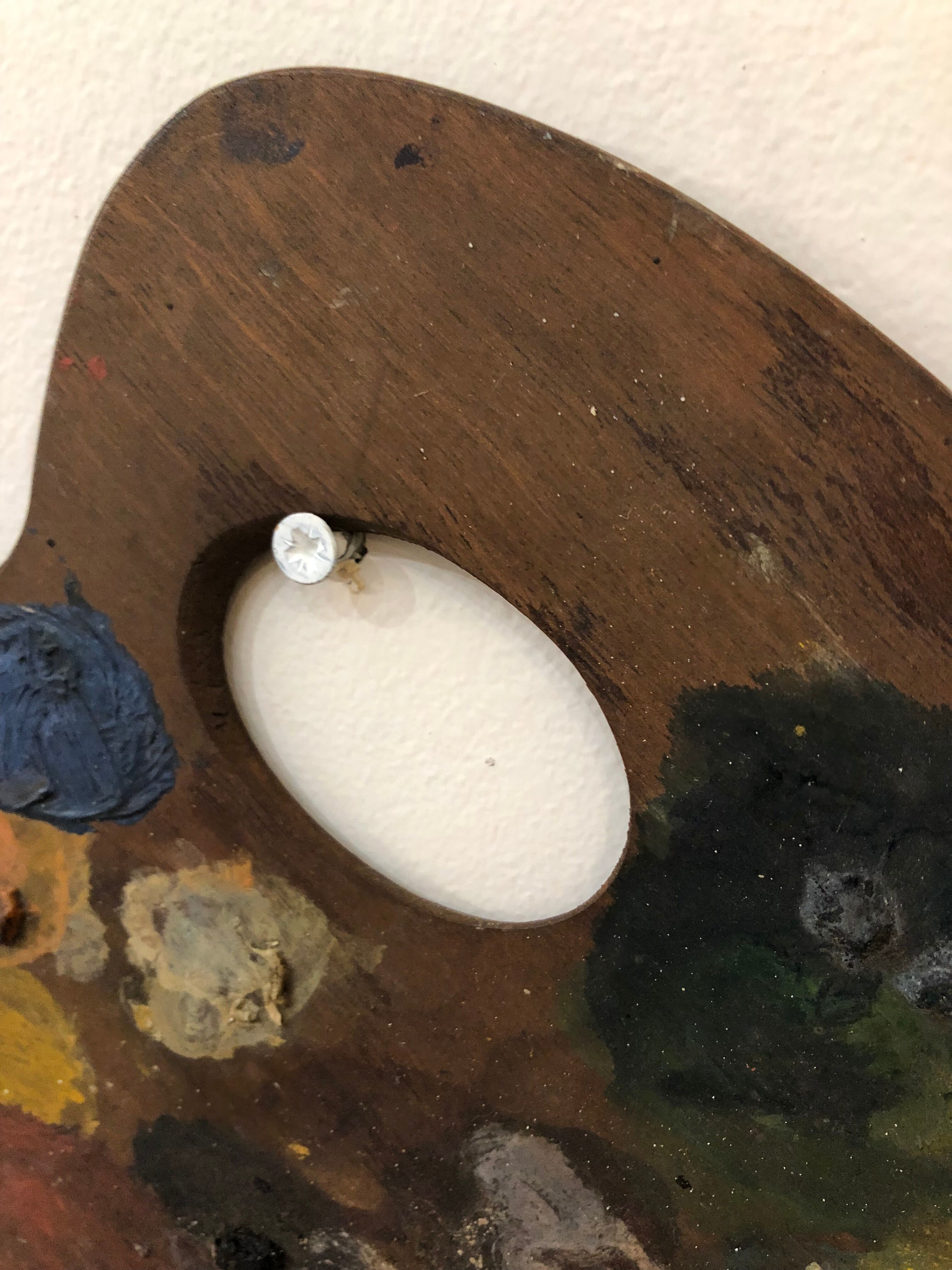 Wooden painter's palette