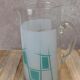 Vintage glass pitcher from the 1950s – geometric design