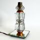 Copper glass lamp foot modernism era 1930-40