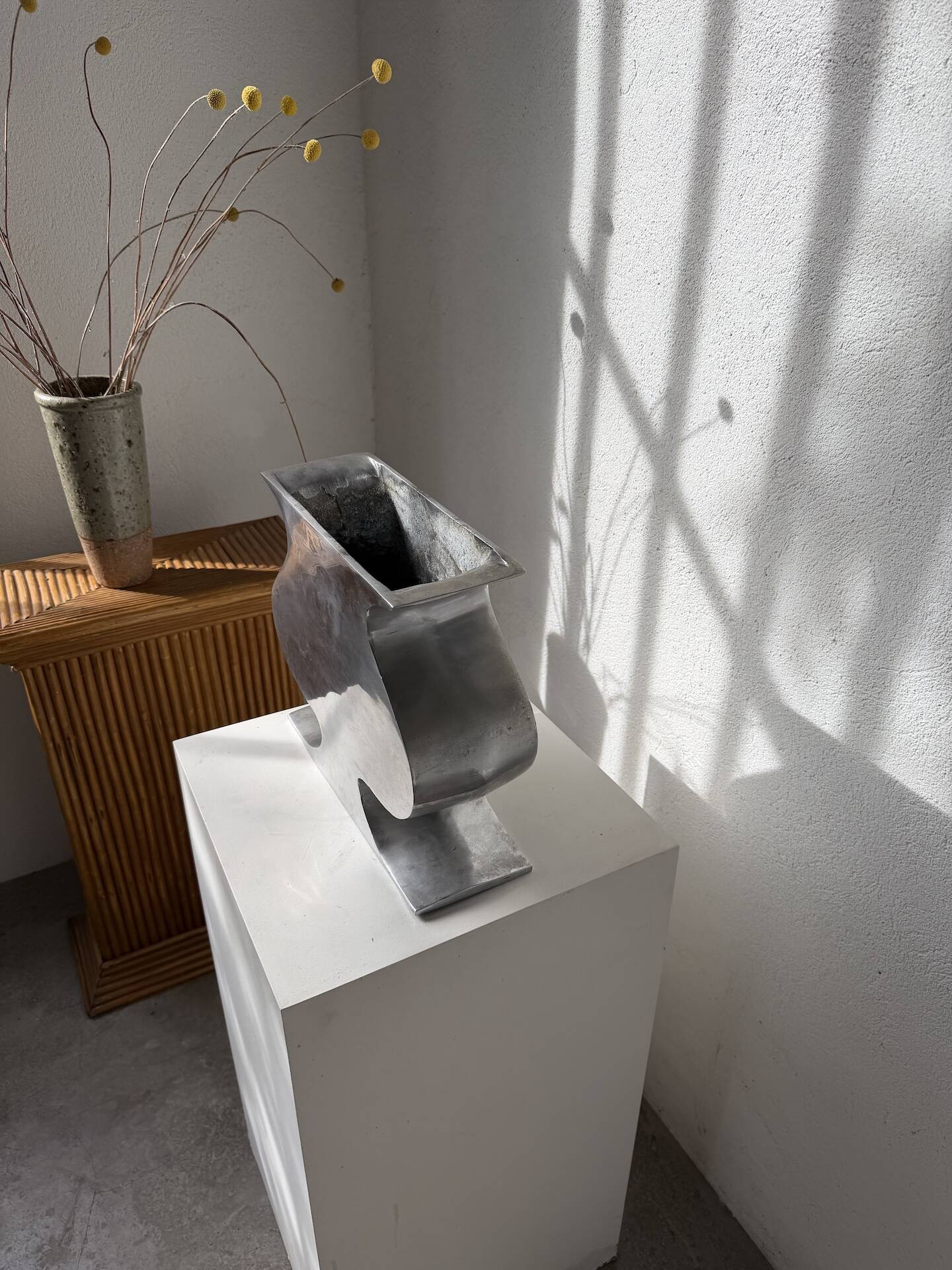 Vase fonte d’aluminium
