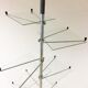 Vintage display shelf in glass and stainless steel