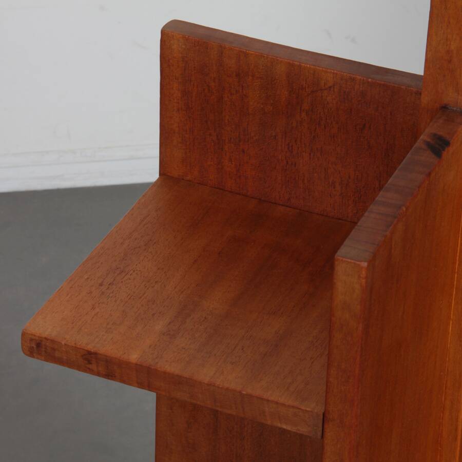 Modernist wooden floor lamp, 1930-40