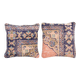 Set of 2 vintage Turkish cushion covers 41x41 cm