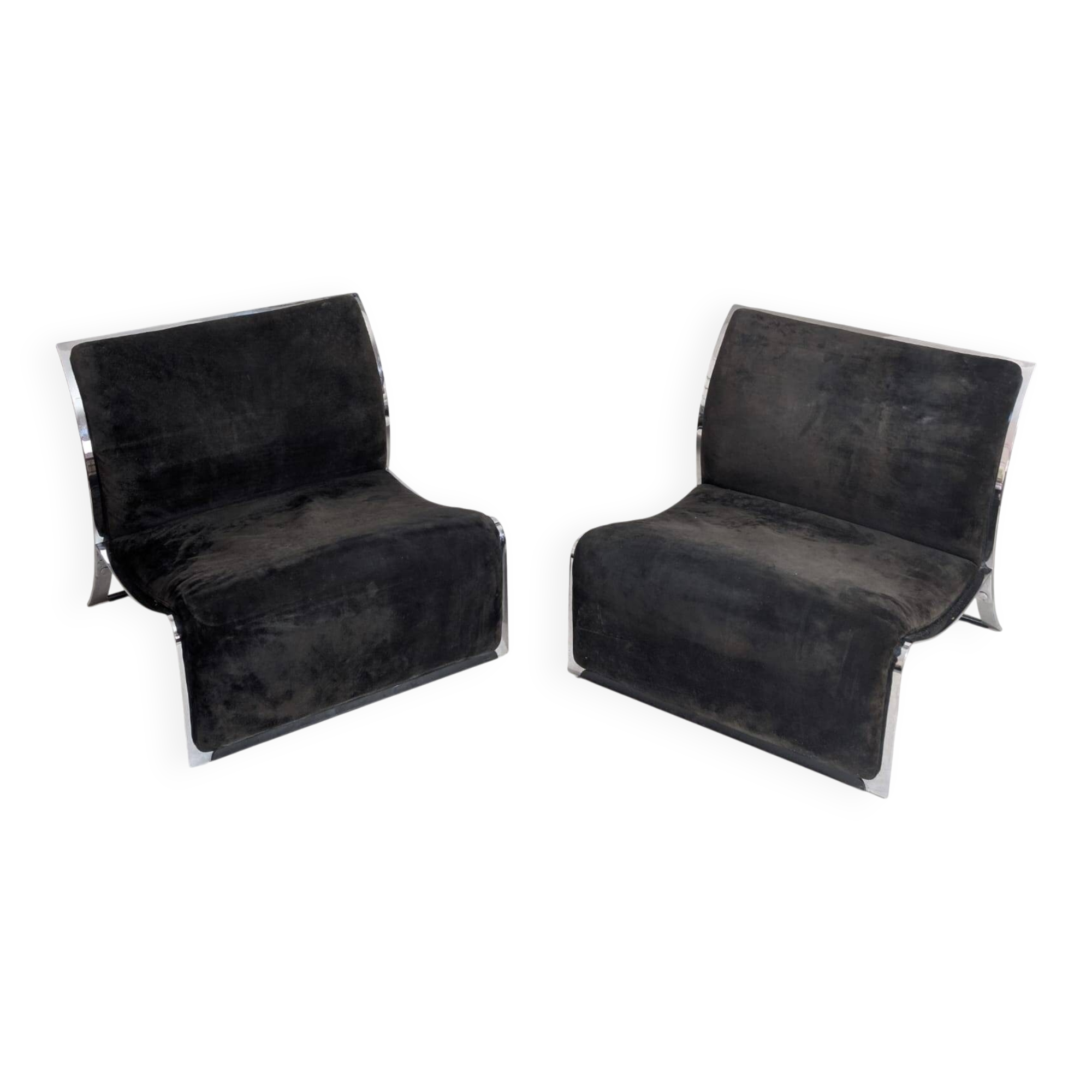 Pair of Lounge Chairs by Vittorio Introini for Saporiti, 1960s