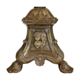 Silver bronze church candelabra