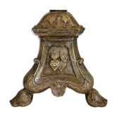 Silver bronze church candelabra
