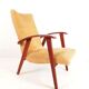 Fauteuil vintage velours côtelé