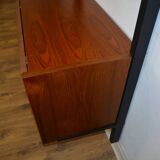 Scandinavian teak wall bookcase