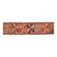 1970s Vintage Turkish Handmade Wool & Cotton Orange Runner Rug 82x340