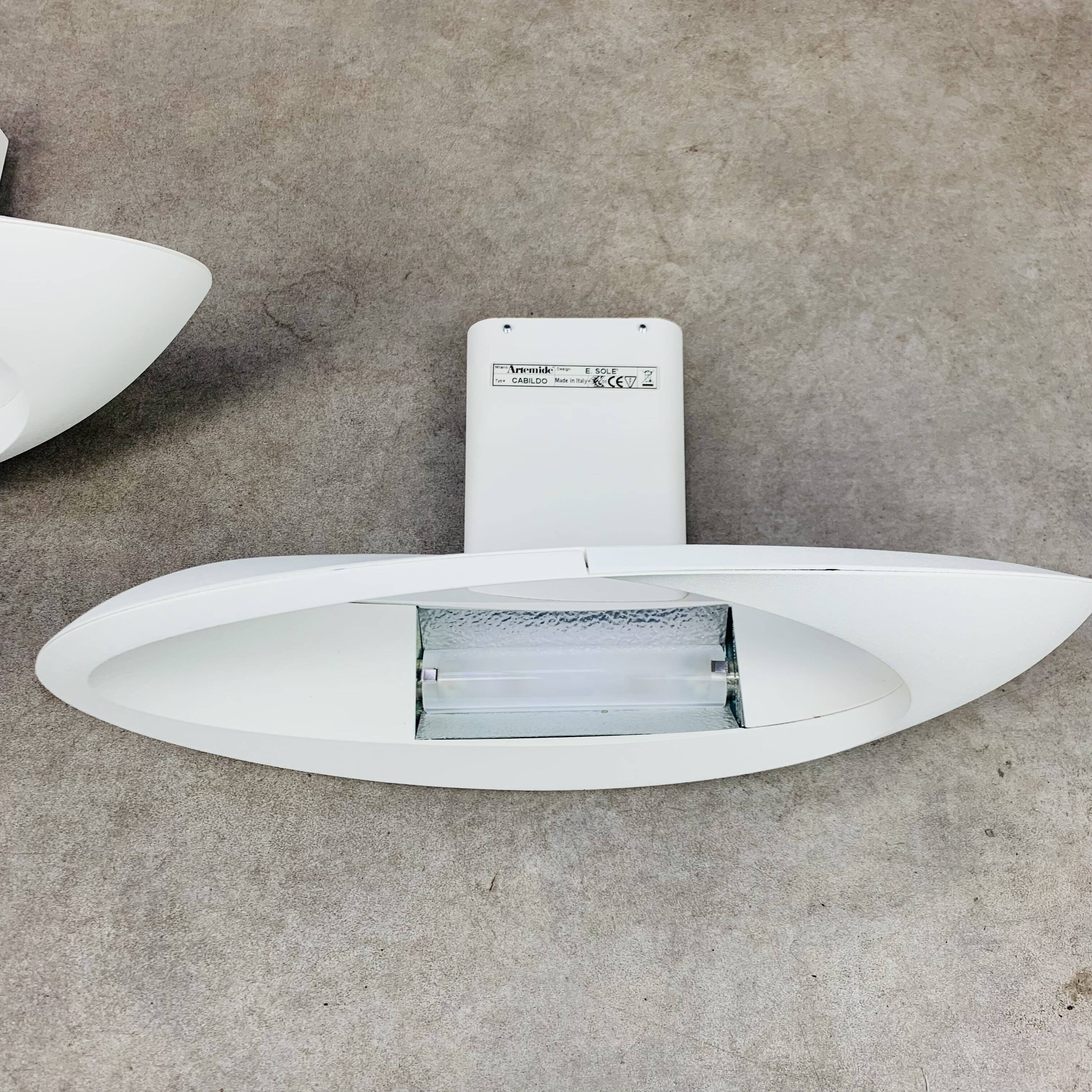 Pair of Artemide Cabildo designer wall lights by Eric Sole
