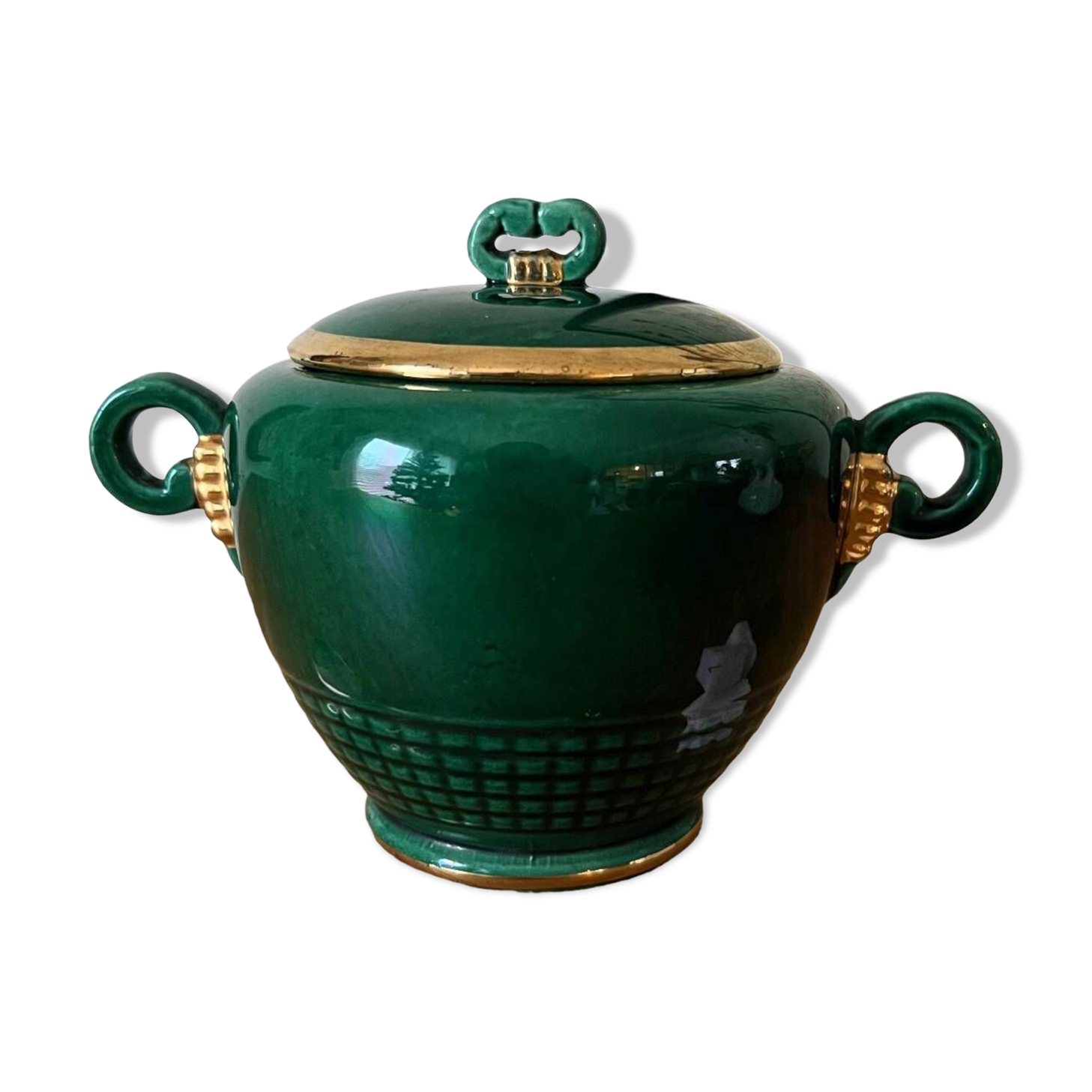Saint Clément porcelain sugar bowl