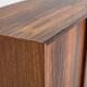 Low sideboard in rosewood with sliding doors. Denmark, 1960s