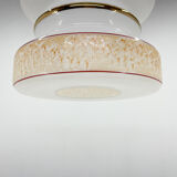 Mid-century glass pendant, 1980's, czechoslovakia