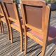 Lot de 4 chaises art déco assise cuir