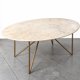 Table ovale en marbre