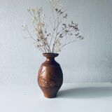 Bohemian vase in glazed clay