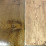 Table ovale en bois avec rallonges