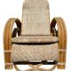 Vintage Rattan and Bamboo Chaise Longue from the 60s Italy