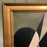 Large painting on panel