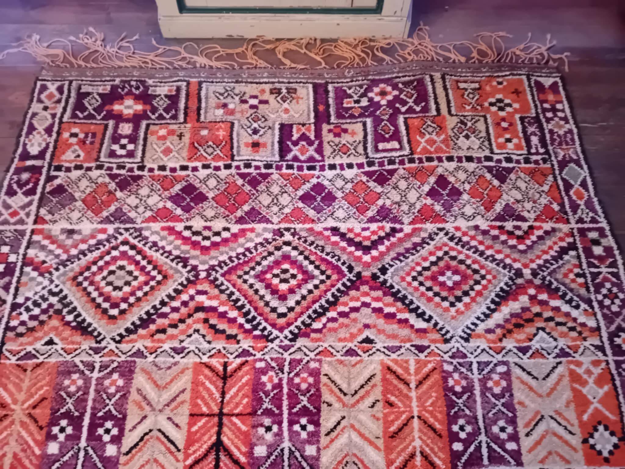 XXL handmade Berber rug 363x208cm