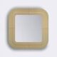 Miroir en plastique beige par Kartell, design Anna Castelli, Italie, années 1960