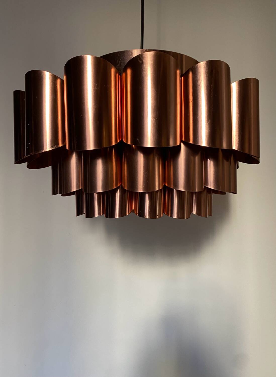 Hanging lamp by Werner Schou for Coronell Elektro Denmark, 1960s