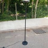 Vintage black steel dome floor lamp