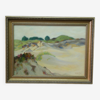 Fritz Kärfve (1880-1967) swedish modern landscape, 1960s, oil on canvas, framed