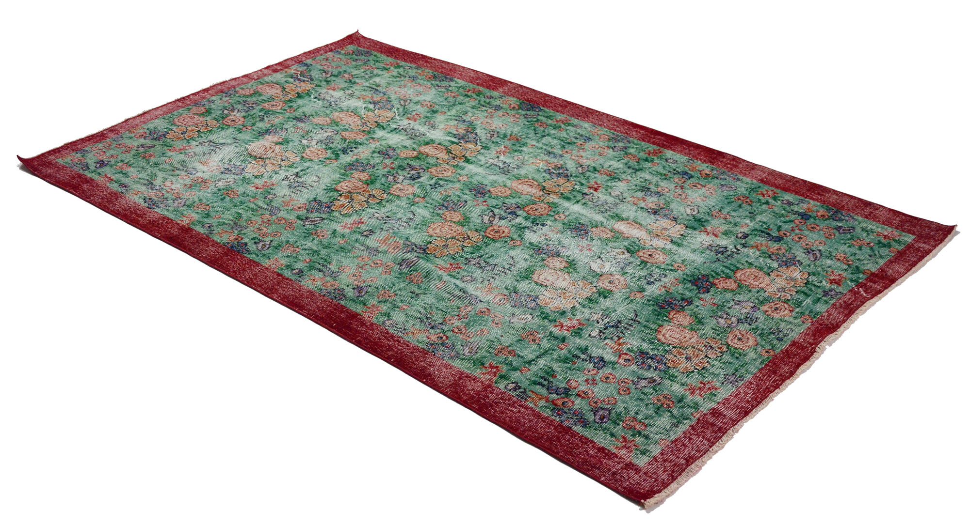Anatolian handmade vintage rug 258 cm x 158 cm